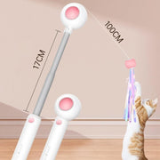 Retractable Laser Cat Stick Toys Cat Toy BallsKitten Playing Cat Laser Teaser Wand  ABS  PPMaterial   Safe And None Toxic, Universalinteractive Toy