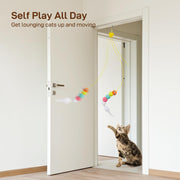 Interactive Cat Feather Toys 5 Pcs For Mental And Physical Stimulation,Companion For Lonely Cats