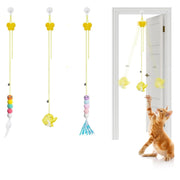 Interactive Cat Feather Toys 5 Pcs For Mental And Physical Stimulation,Companion For Lonely Cats