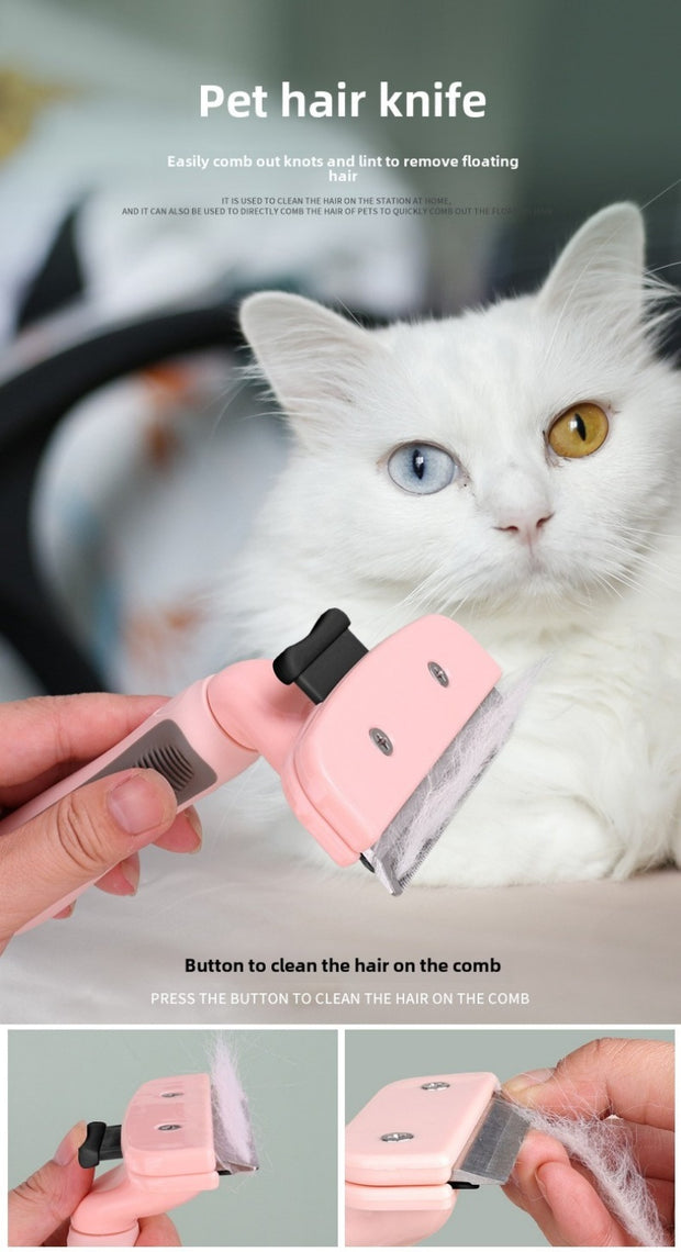 Cat Dog Pet Hair Trimmer Pet Shaving Razor Pet Comb