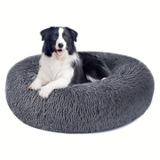 Non-Slip Dog Or Cat Beds Multiple Sizes, Calming Pet Beds For Indoor Cat Kennel Bed Pet Sofa, Round Cushion Cuddler Puppy Sofa, Machine Washable