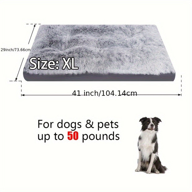 Luxury Pet Dog Bed Long Plush Cozy Warm Sleeping Beds For Small Large Dogs Washable Anti-Slip Kennel House Mats Pets Supplies