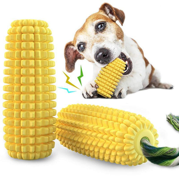 PROKEl Dog Chew Toys Corn Stick Toy For Smal  MediumLarge Breed 5.8   Squeak Corn Stick Ropetoy