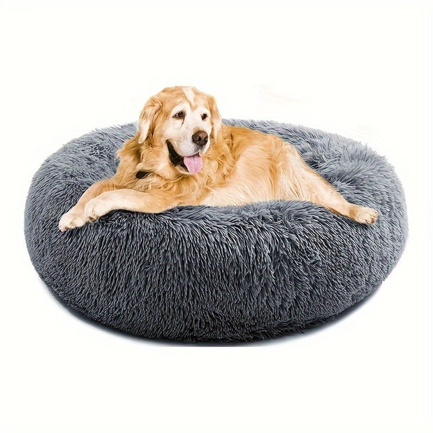 Non-Slip Dog Or Cat Beds Multiple Sizes, Calming Pet Beds For Indoor Cat Kennel Bed Pet Sofa, Round Cushion Cuddler Puppy Sofa, Machine Washable