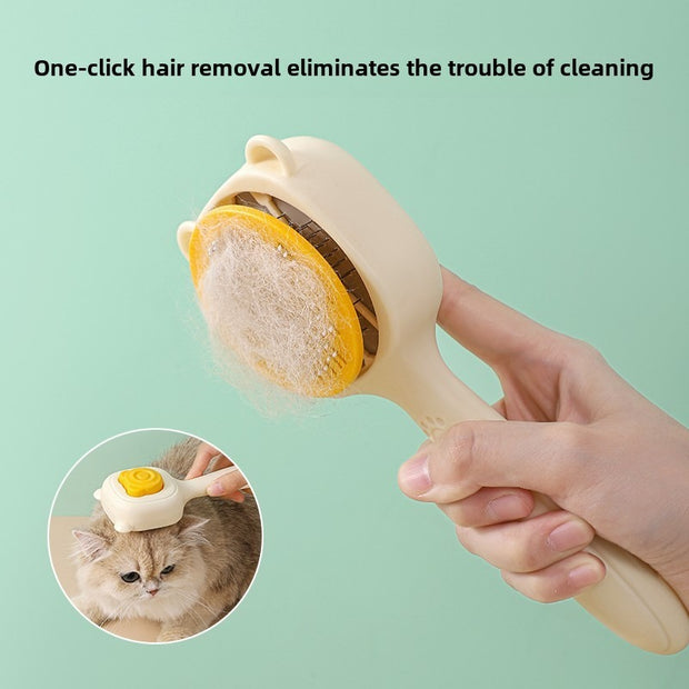 Pet Grooming Brush, Suitable For Cats. It Is An Easy-to-clean Pet Hair Removal Tool, Applicable To Animal Hair Care.